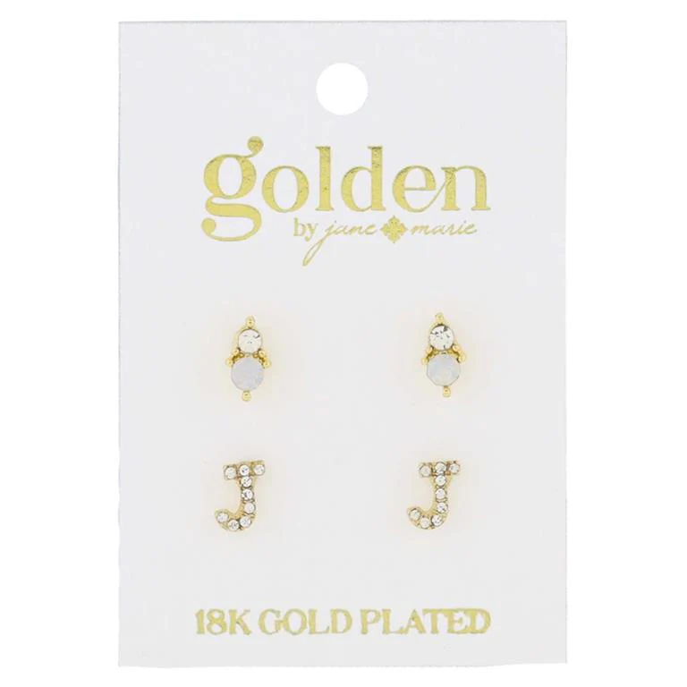 Initial Earrings - Image 10