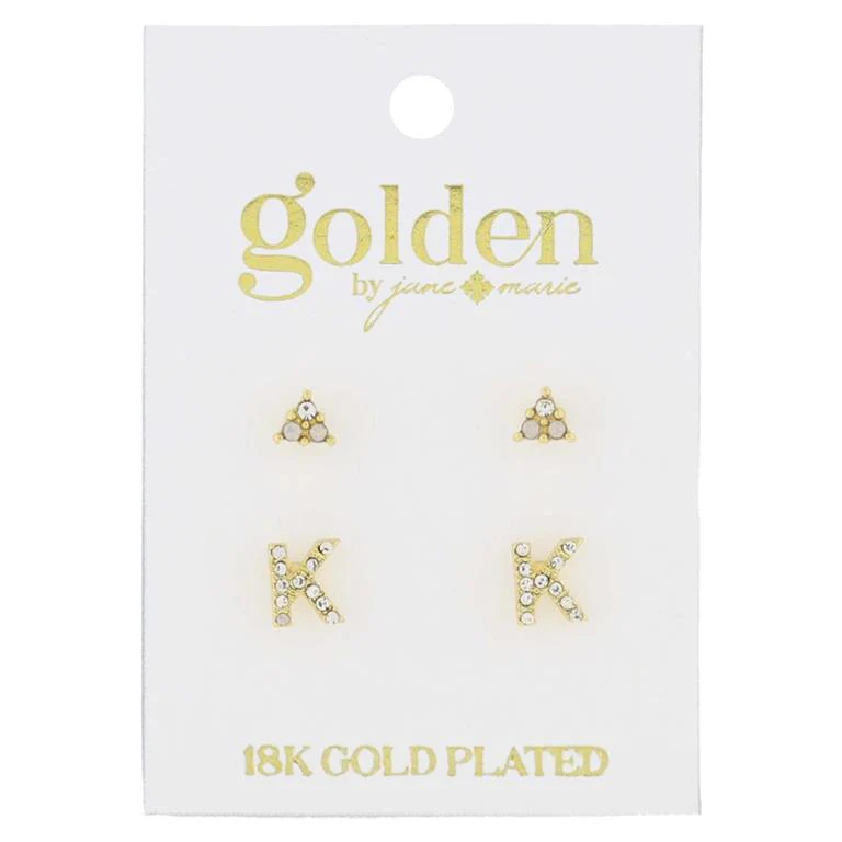 Initial Earrings - Image 11