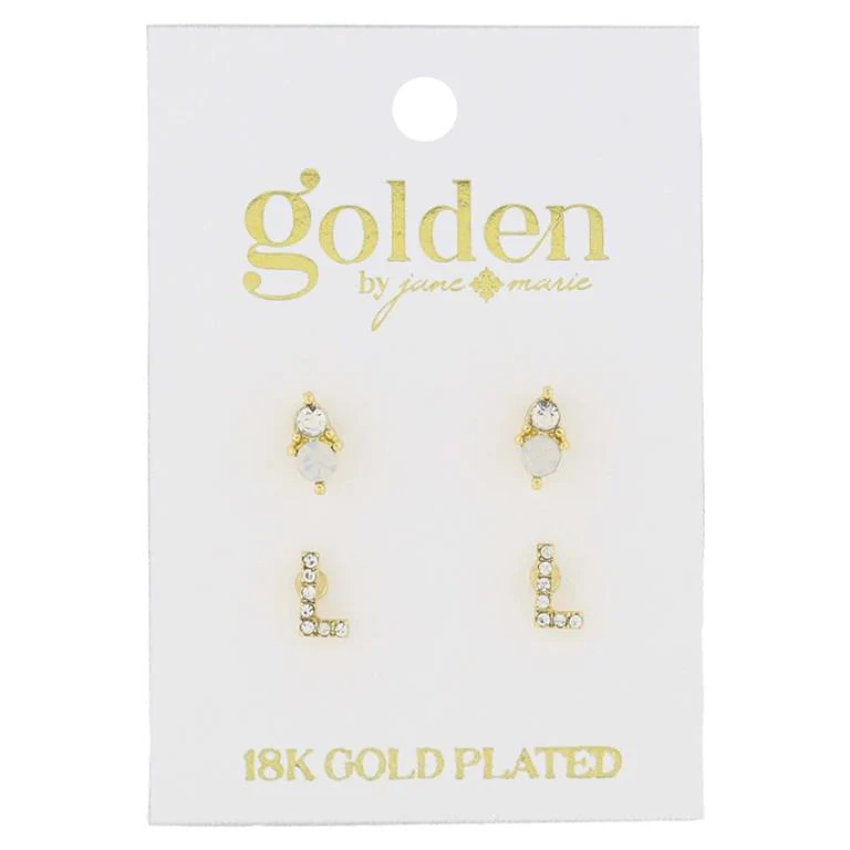 Initial Earrings - Image 12