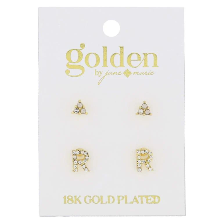 Initial Earrings - Image 17