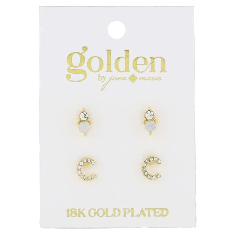 Initial Earrings - Image 4