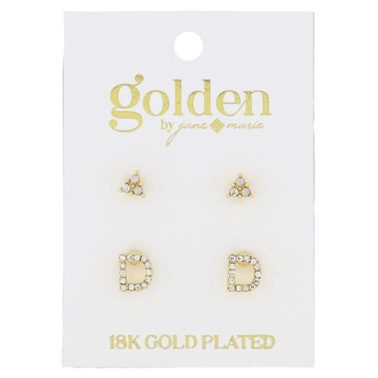 Initial Earrings - Image 5