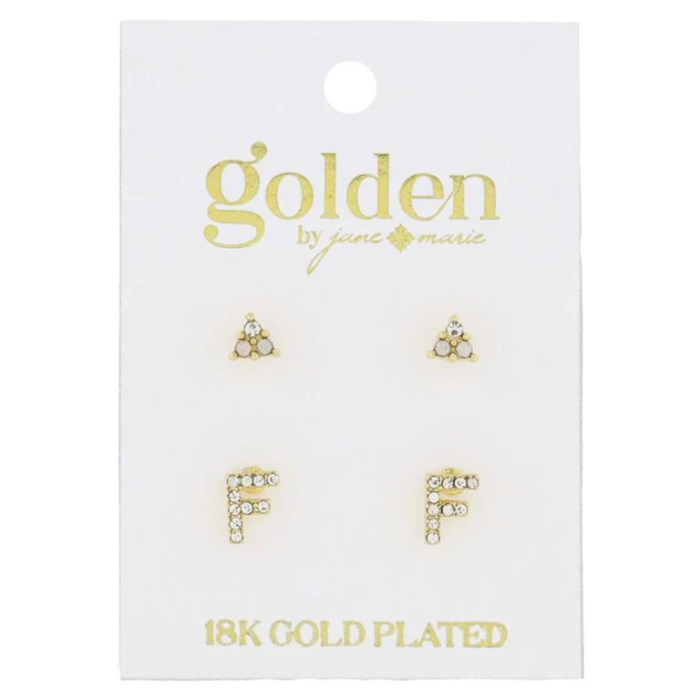 Initial Earrings - Image 7