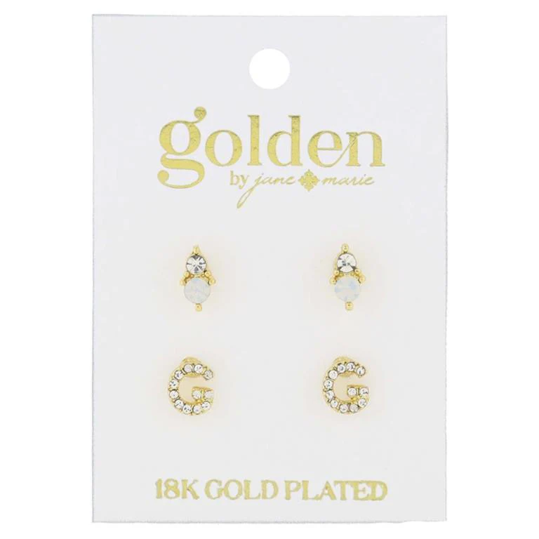 Initial Earrings - Image 8