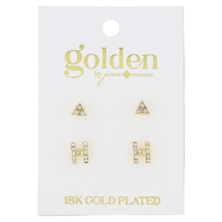 Initial Earrings - Image 9